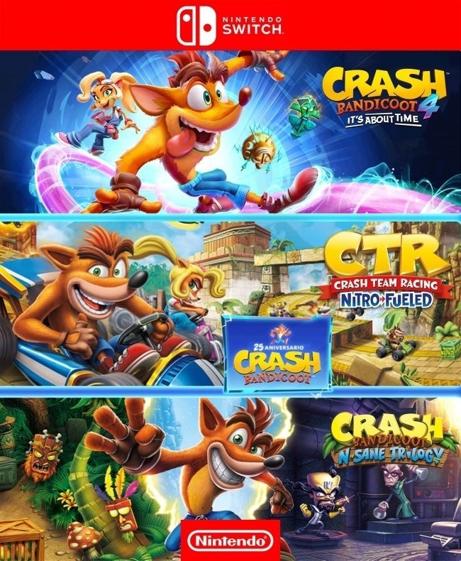 Crash Bandicoot - Lote Crashiversary (Todos los Crash) - Nintendo Switch